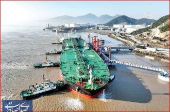 صادرات یک میلیون و ۴۵۰ هزار بشکه ای نفت ایران به چین
