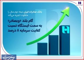 گام بلند وبصادر به سمت ایستگاه نسبت کفایت سرمایه ۸ درصد گام بلند وبصادر به سمت ایستگاه نسبت کفایت سرمایه ۸ درصد